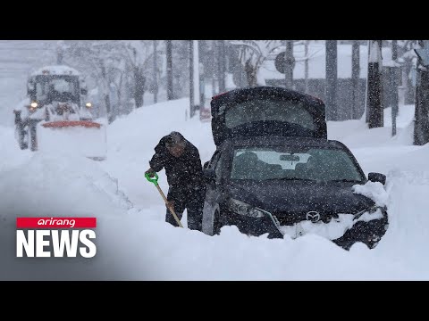 Record snowfall in northern Japan